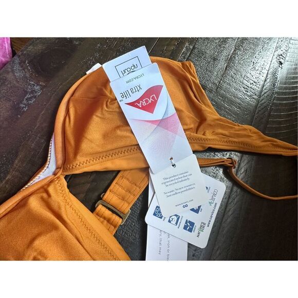 RIP CURL Women’s Surf Bikini Top, Sz M, DD Honey Yellow V-neck - Picture 4 of 7